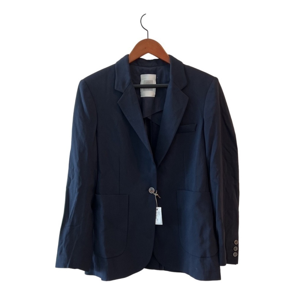 ELEVENTY SINGLE BREASTED WOOL BLEND BLAZER